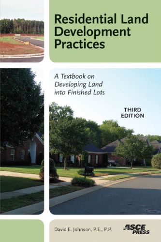 ﻿شیوه های توسعه زمین مسکونی: کتاب درسی در مورد توسعه زمین به قطعات نهایی