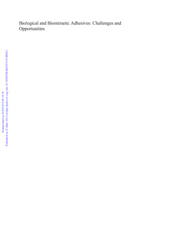 ﻿چسب های بیولوژیکی و بیومتیمیک: چالش ها و فرصت ها