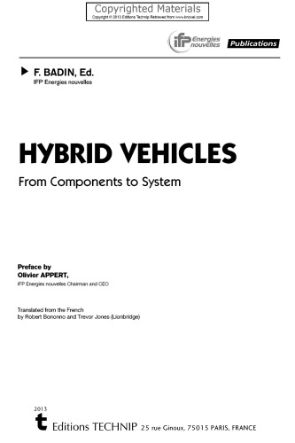 ﻿وسایل نقلیه هیبریدی: از اجزاء تا سیستم
