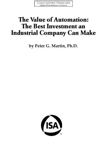 ﻿ارزش اتوماسیون: بهترین سرمایه گذاری که یک شرکت صنعتی می تواند انجام دهد