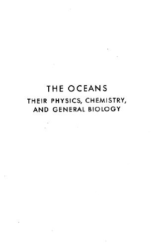 Oceans Physics، شیمی و زیست شناسی عمومی آنها