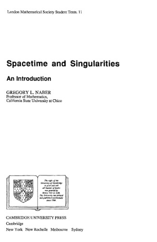 ﻿فضازمان و تکینگی ها: مقدمه