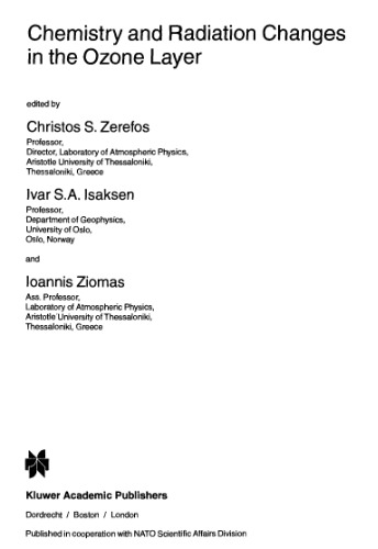 شیمی و تابش تغییرات در لایه ازن