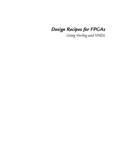 ﻿دستور العمل های طراحی برای FPGA، ویرایش دوم: با استفاده از Verilog و VHDL
