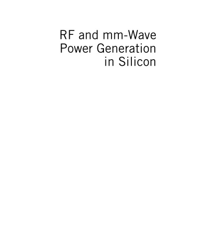 ﻿RF و mm-Wave تولید برق در سیلیکون