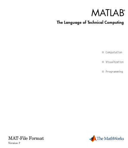 MATLAB زبان محاسبات فنی: فرمت MAT-File نسخه 7