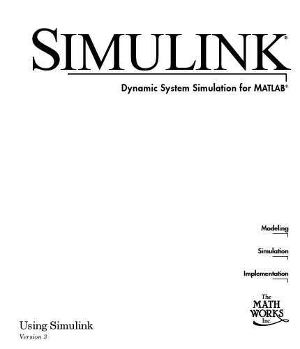 شبیه سازی سیستم دینامیکی SIMULINK برای MATLAB با استفاده از Simulink نسخه 3