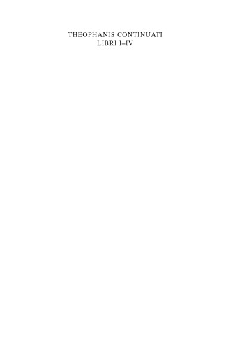 ﻿Chronographiae Quae Theophanis Continuati Continuati نامزد Fertur Libri I-IV