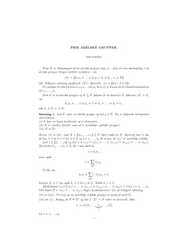 گروه های آزاد آبلی
