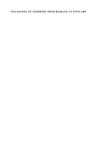 فلسفه هندسه از ریمان تا پوانکاره