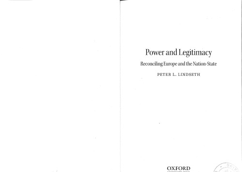 ﻿قدرت و مشروعیت: آشتی دادن اروپا و دولت-ملت
