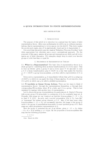 مقدمه سریع به نمایندگی های محدود