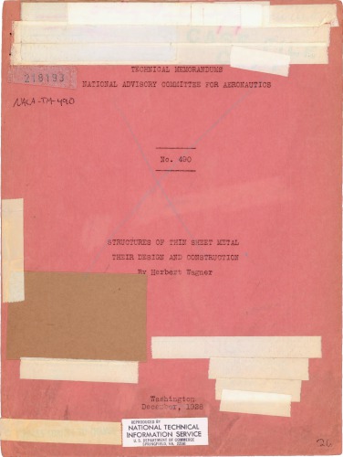 ساختارهای فلز نازک - طراحی و ساخت آنها