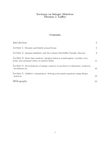 سخنرانی در مورد ماتریس علاقه