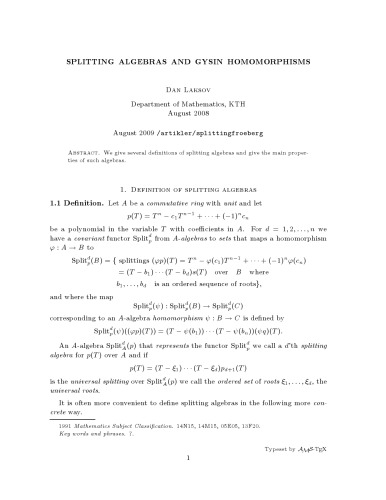 تقسیم جبر و همسفره گیزین
