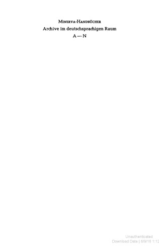 بایگانی: بایگانی در کشورهای آلمانی زبان