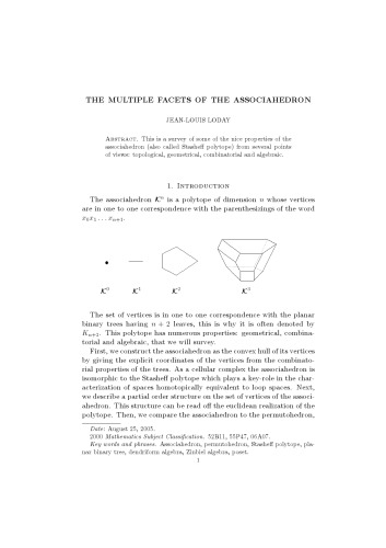 جنبه های مختلف Associahedron