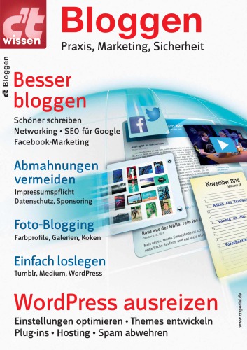 ﻿c’t Wissen Blogging (2016): تمرین، بازاریابی، امنیت.