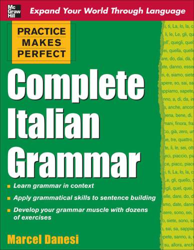 تمرین گرامر کامل ایتالیایی را کامل می کند