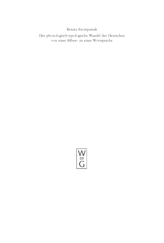 تغییر واجی-واژگانی در آلمانی از هجا به یک کلمه