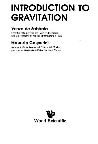 مقدمه ای بر گرانش