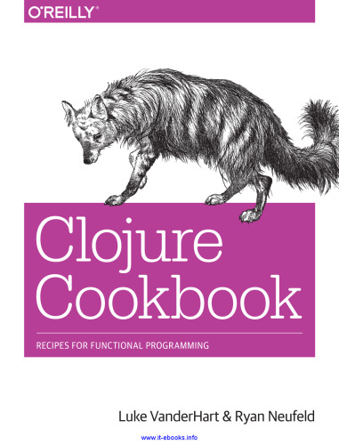 Clojure Cookbook: دستور العمل های برنامه نویسی عملکردی