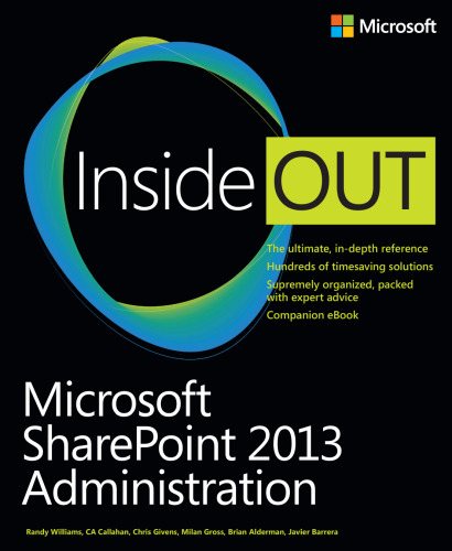 ﻿Microsoft SharePoint 2013 Administration Inside Out
