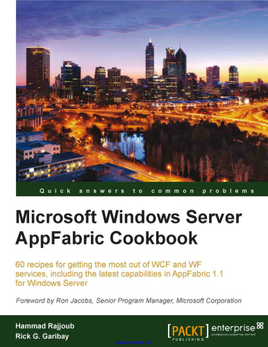 کتاب Windows Cookware AppFabric Microsoft Windows Server