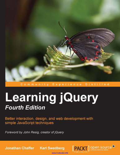 Learn jQuery ، نسخه 4: تعامل بهتر ، طراحی و توسعه وب با تکنیک های ساده JavaScript