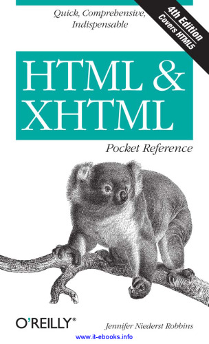 ﻿مرجع جیبی HTML و XHTML، نسخه چهارم: سریع، جامع، ضروری
