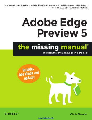 ﻿Adobe Edge Preview 5: The Missing Manual: کتابی که باید در جعبه می بود