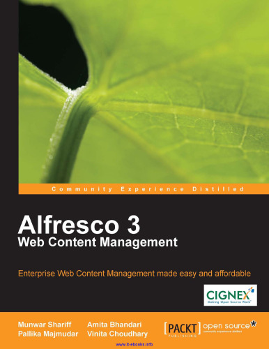 Alfresco 3 مدیریت وب سایت: مدیریت وب سایت مدیریت وب سایت آسان و مقرون به صرفه است