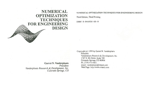 تکنیک های بهینه سازی عددی برای طراحی مهندسی