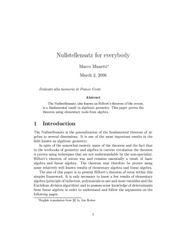 ﻿Nullstellensatz برای همه