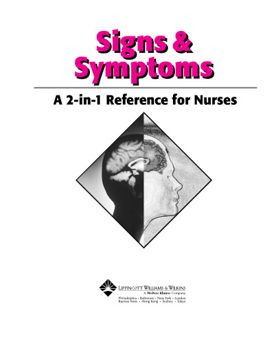 علائم و نشانه ها: مرجع 2 در 1 برای پرستاران