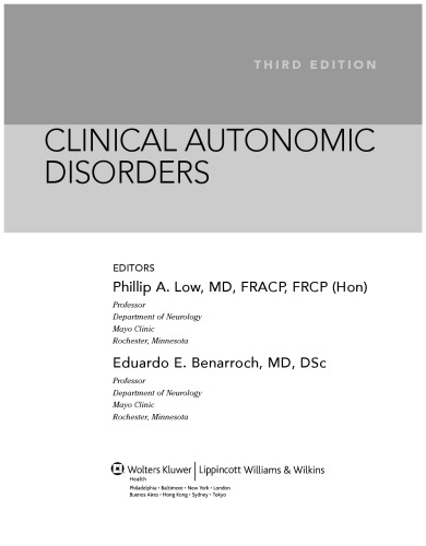 اختلالات خودمختار بالینی