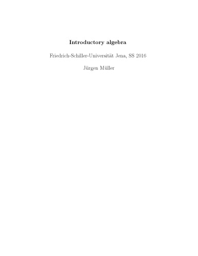 جبر مقدماتی