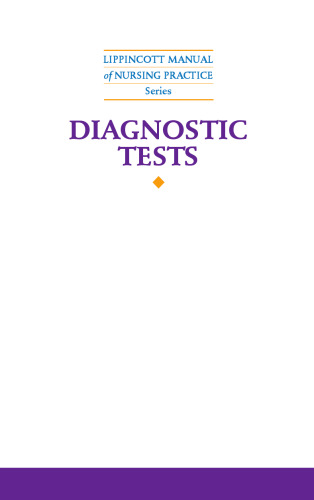 دفترچه راهنمای عمل پرستاری Lippincott: Test Diagnostic