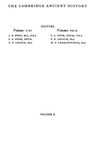 تاریخ باستان کمبریج. جلد 10: امپراتوری آگوستن ، 44 پ.م.- A.D. 70