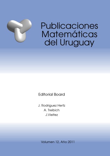 ﻿Publicaciones Matemáticas del Uruguay #12 (2011)