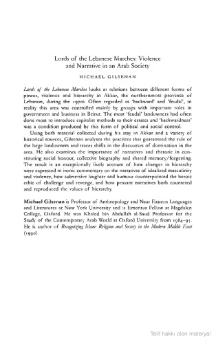 ﻿اربابان راهپیمایی‌های لبنانی: خشونت و روایت در یک جامعه عرب