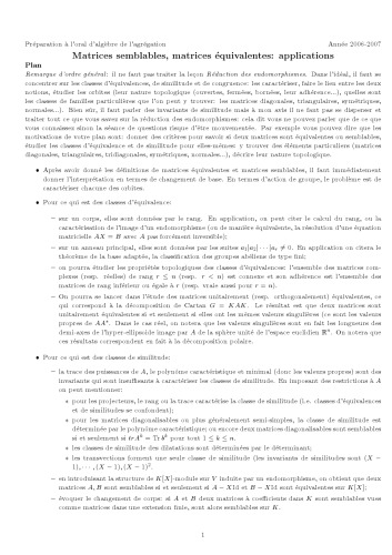 ﻿ماتریس های معادل، ماتریس های مشابه