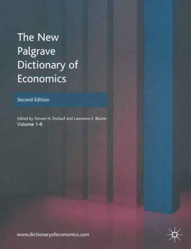 ﻿دیکشنری نیو پالگریو اقتصاد