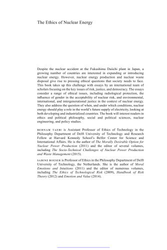 ﻿اخلاق انرژی هسته ای: خطر ، عدالت و دموکراسی در دوران پس از فوکوشیما