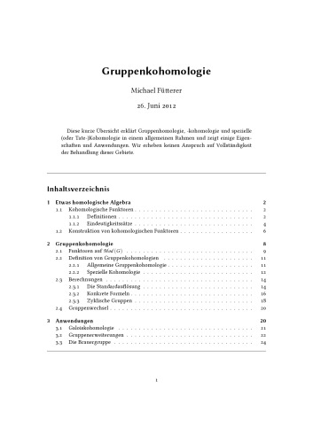 های cohomology گروه