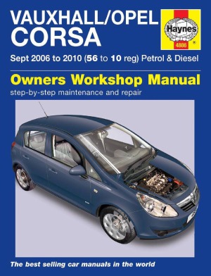 ﻿Opel Vauxhall Corsa. دفترچه کارگاه صاحبان