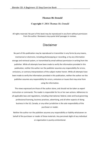 ﻿کتاب تمرین Blender 3D: A Beginners 15 Step Exercise Book