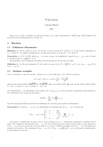 ﻿چند جمله ای ها