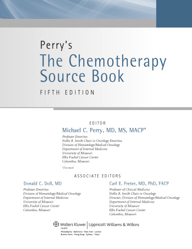 کتاب منبع شیمی درمانی پری