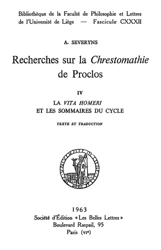 تحقیق در مورد Chrestomathy Proclos